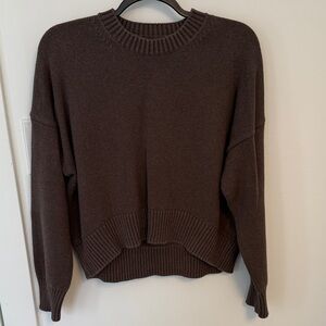 Quince Boyfriend Crew Sweater Size Small